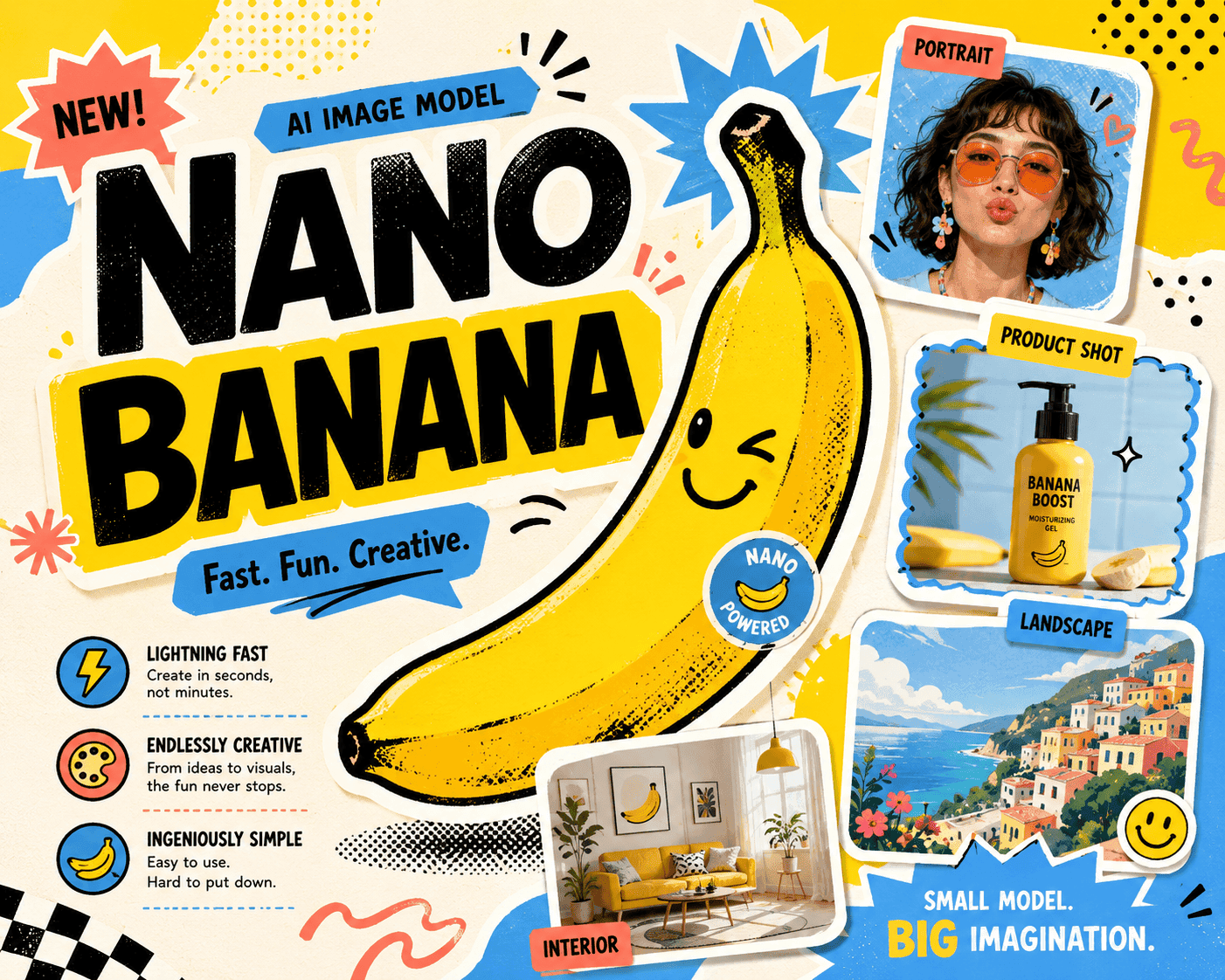 使用 Nano Banana 创作的草莓冰淇淋产品图